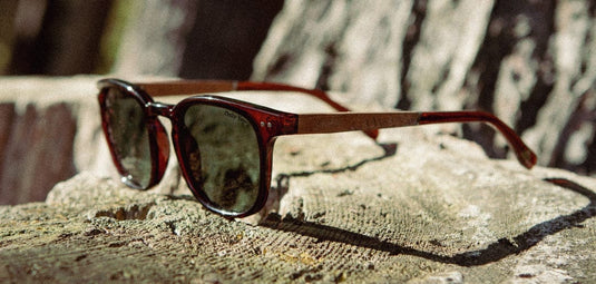 Basic Polarized G15 CAMP Eyewear Topo - Smokey Bear Edition - Clay | Walnut CAMP Eyewear