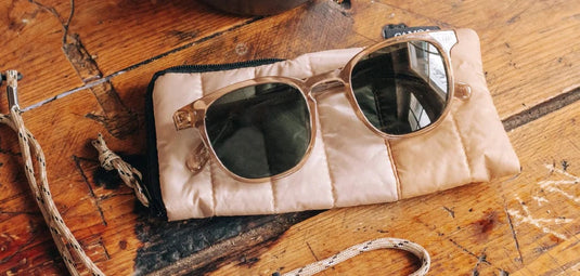 Basic Polarized G15 CAMP Eyewear Topo Sunglasses - Joshua Tree Edition Desert | Walnut CAMP Eyewear