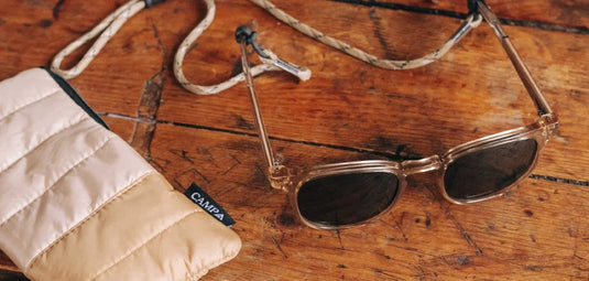 Basic Polarized G15 CAMP Eyewear Topo Sunglasses - Joshua Tree Edition Desert | Walnut CAMP Eyewear