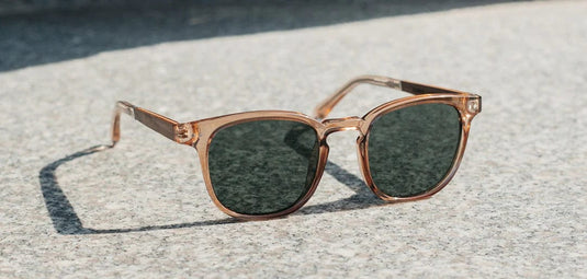 Basic Polarized G15 CAMP Eyewear Topo Sunglasses - Joshua Tree Edition Desert | Walnut CAMP Eyewear