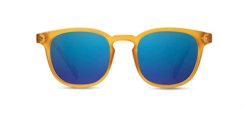 Load image into Gallery viewer, HD Plus Polarized Blue Flash CAMP Eyewear Topo Sunglasses Matte Orange | Walnut CAMP Eyewear
