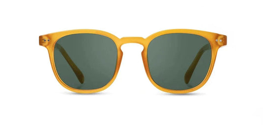 Basic Polarized G15 CAMP Eyewear Topo Sunglasses Matte Orange | Walnut CAMP Eyewear