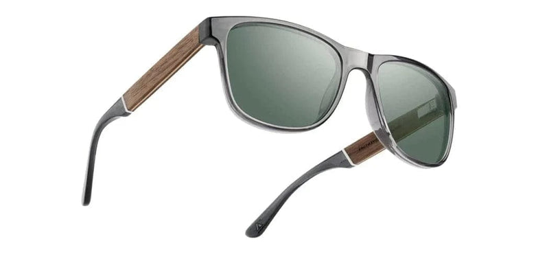 Load image into Gallery viewer, Basic Polarized G15 CAMP Eyewear Trail Sunglasses Fog | Walnut CAMP Eyewear
