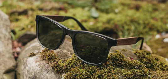 Basic Polarized G15 CAMP Eyewear Trail Sunglasses Fog | Walnut CAMP Eyewear