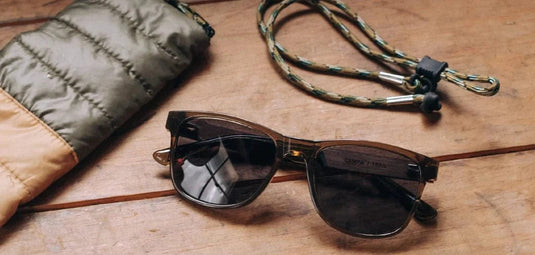 Basic Polarized Grey CAMP Eyewear Trail Sunglasses - Glacier Edition Moss | Walnut CAMP Eyewear