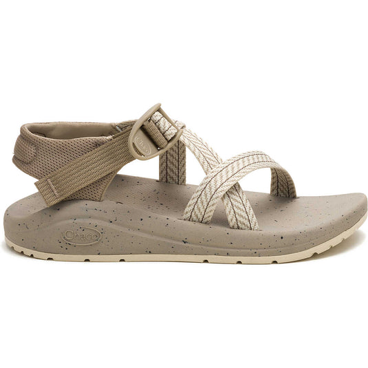 Frond Dark Vanilla / 6 Chaco Women's Chush Z Extra Cushioned Sandal No Toe Loop in Fround Dark Vanilla Chaco Women's Chush Z Extra Cushioned Sandal No Toe Loop in Fround Dark Vanilla Chaco