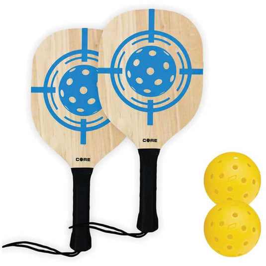 Core 2 Wood Pickleball Paddle and Ball Set Core 2 Wood Pickleball Paddle and Ball Set Liberty Mountain Sports