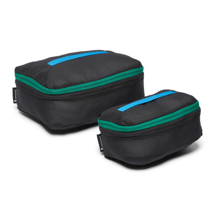 Load image into Gallery viewer, Black Cotopaxi Cubo Expandable Packing Cube Set in Black Cotopaxi Cubo Expandable Packing Cube Set in Black Cotopaxi
