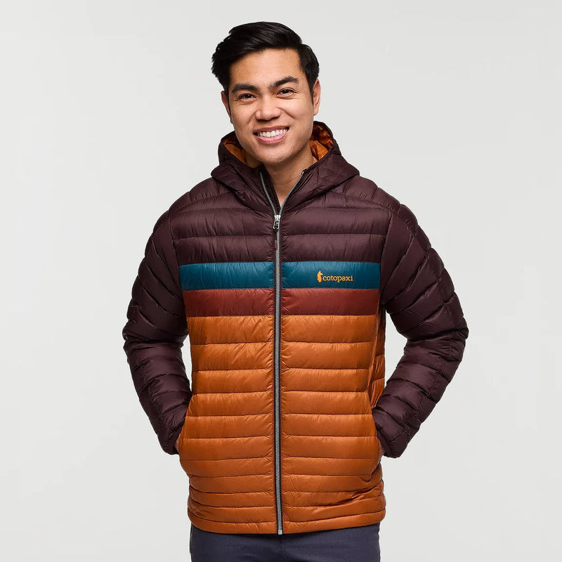 Load image into Gallery viewer, Coffee/Sienna / SM Cotopaxi Fuego Hooded Down Jacket - Men&#39;s Cotopaxi Fuego Hooded Down Jacket - Men&#39;s Cotopaxi
