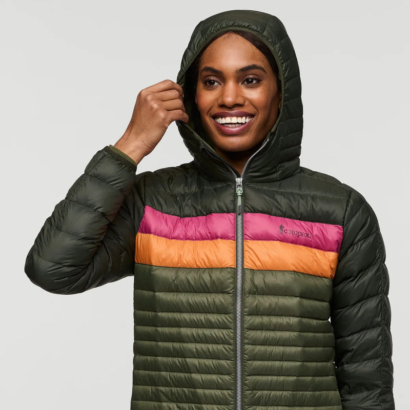 Load image into Gallery viewer, Cotopaxi Fuego Hooded Down Jacket - Women&#39;s Cotopaxi Fuego Hooded Down Jacket - Women&#39;s Cotopaxi
