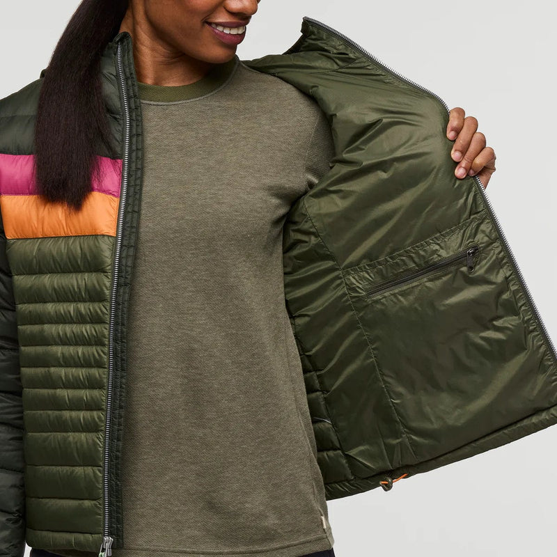 Load image into Gallery viewer, Cotopaxi Fuego Hooded Down Jacket - Women&#39;s Cotopaxi Fuego Hooded Down Jacket - Women&#39;s Cotopaxi
