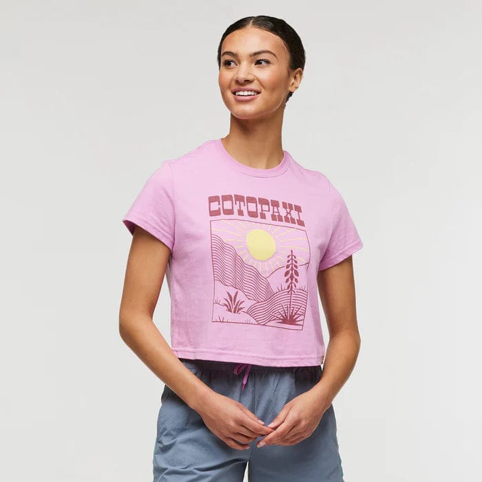 Load image into Gallery viewer, Orchid Bloom / SM Cotopaxi Western Hills Crop T-Shirt - Women&#39;s Cotopaxi
