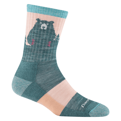 Quartz / SM Darn Tough Bear Town Micro Crew Lightweight Hiking Sock - Women's Darn Tough Bear Town Micro Crew Lightweight Hiking Sock - Women's Darn Tough