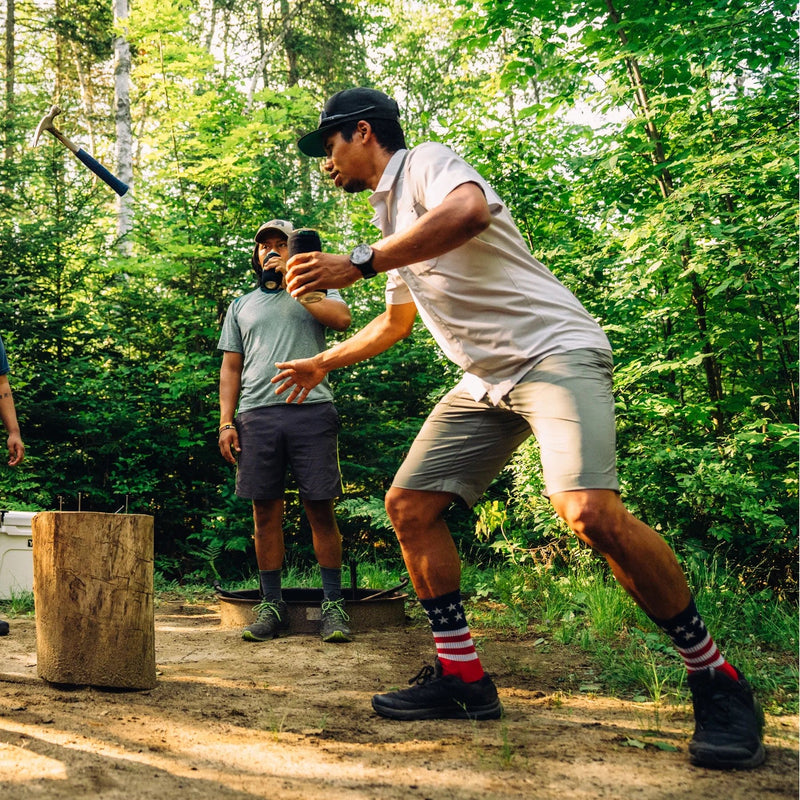 Load image into Gallery viewer, Darn Tough Captain Stripe Micro Crew Lightweight Hiking Sock - Men&#39;s Darn Tough
