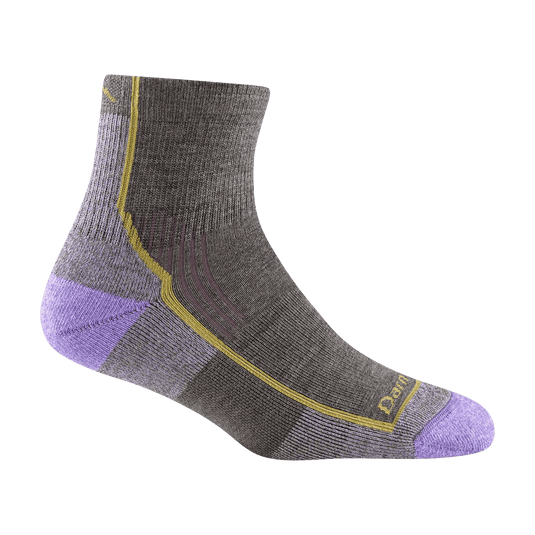 Taupe / SM Darn Tough Hiker Quarter Midweight Sock - Women's Darn Tough