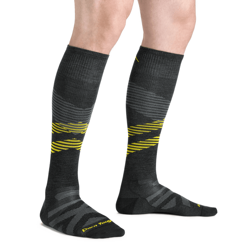 Load image into Gallery viewer, Carbon / LRG Darn Tough Pennant RFL Over-the-Calf Ultra Lightweight Sock - Men&#39;s Darn Tough Pennant RFL Over-the-Calf Ultra Lightweight Sock - Men&#39;s Darn Tough
