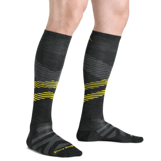 Carbon / LRG Darn Tough Pennant RFL Over-the-Calf Ultra Lightweight Sock - Men's Darn Tough Pennant RFL Over-the-Calf Ultra Lightweight Sock - Men's Darn Tough