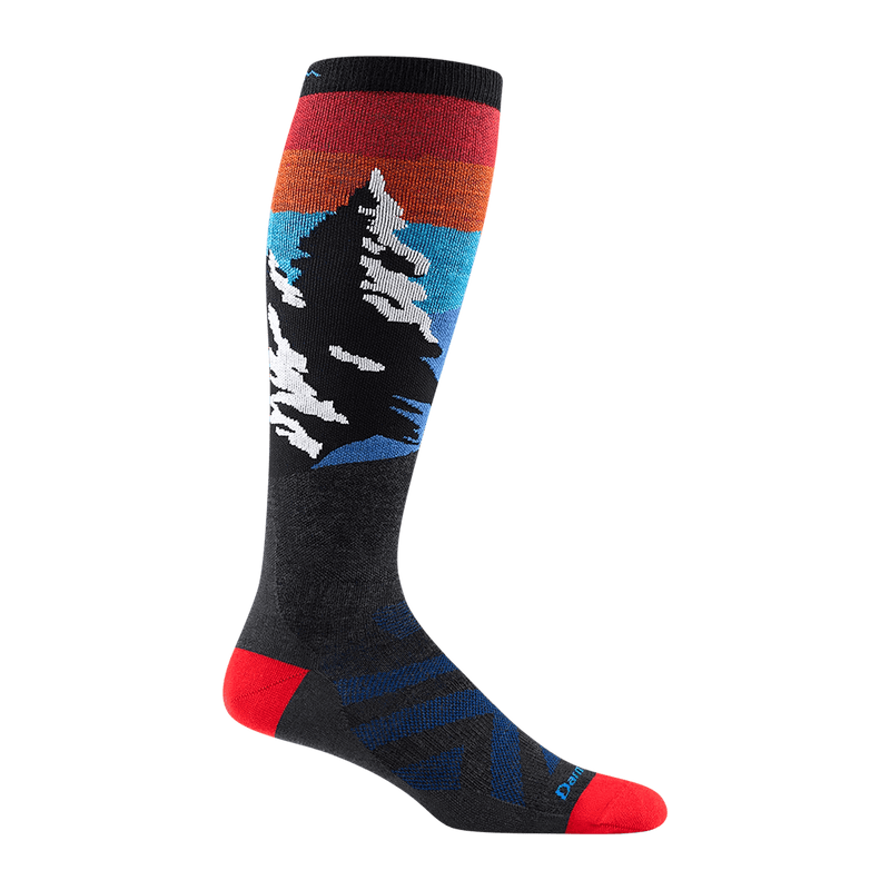 Load image into Gallery viewer, Charcoal / LRG Darn Tough Solstice Over-the-Calf Lightweight Ski &amp; Snowboard Sock - Men&#39;s Darn Tough
