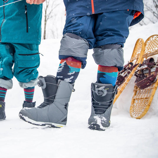 Charcoal / LRG Darn Tough Solstice Over-the-Calf Lightweight Ski & Snowboard Sock - Men's Darn Tough