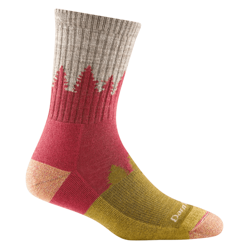 Load image into Gallery viewer, Cranberry / SM Darn Tough Treeline Micro Crew Midweight Hiking Sock - Women&#39;s Darn Tough
