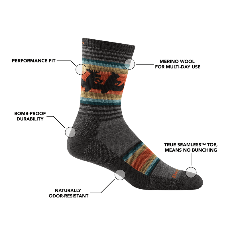 Load image into Gallery viewer, Darn Tough Willoughby Micro Crew Lightweight Hiking Sock - Men&#39;s Darn Tough
