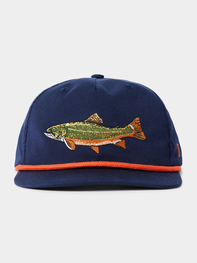 Load image into Gallery viewer, Vintage Navy Duck Camp Brook Trout Hat Duck Camp Brook Trout Hat Duck Camp
