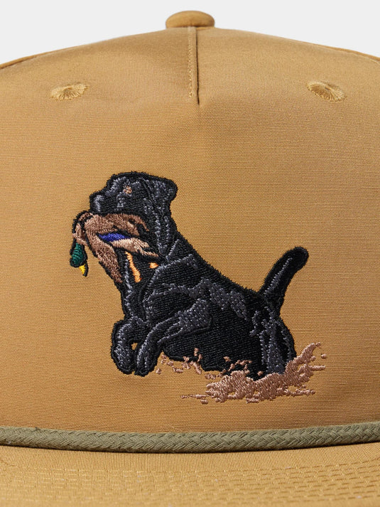 Wheat Duck Camp Grandpa Black Lab Hat Duck Camp