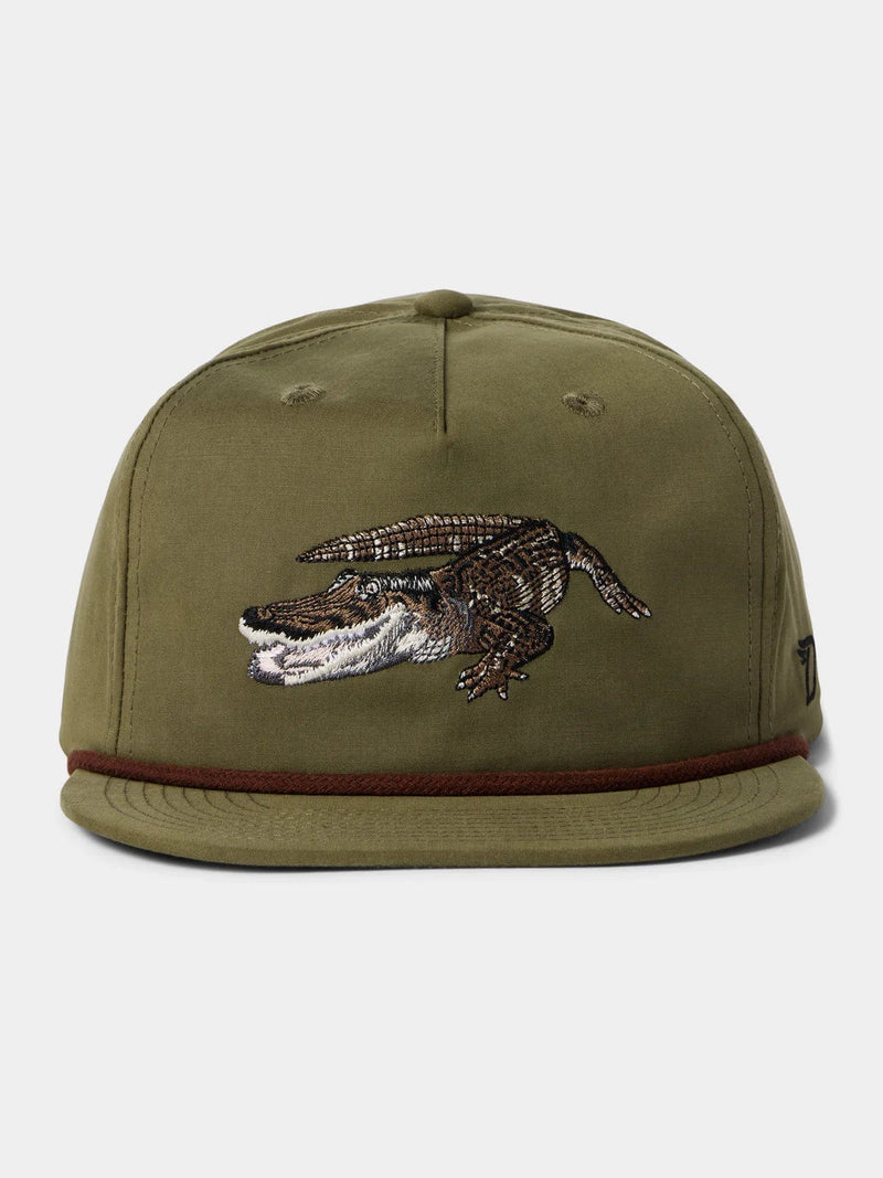 Load image into Gallery viewer, Military Green Duck Camp Grandpa Hat Gator Duck Camp
