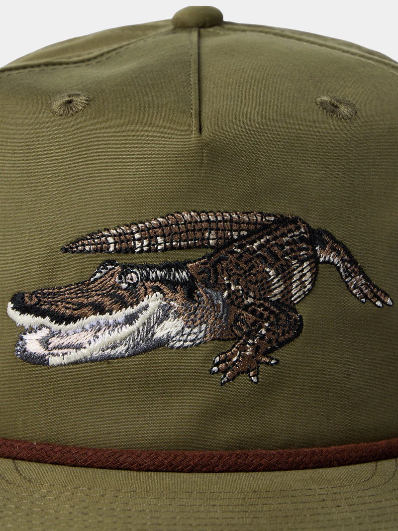 Load image into Gallery viewer, Military Green Duck Camp Grandpa Hat Gator Duck Camp
