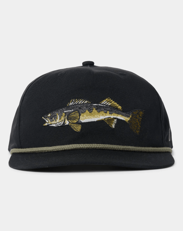 Load image into Gallery viewer, Black Duck Camp Grandpa Hat Walleye Duck Camp Grandpa Hat Walleye Duck Camp
