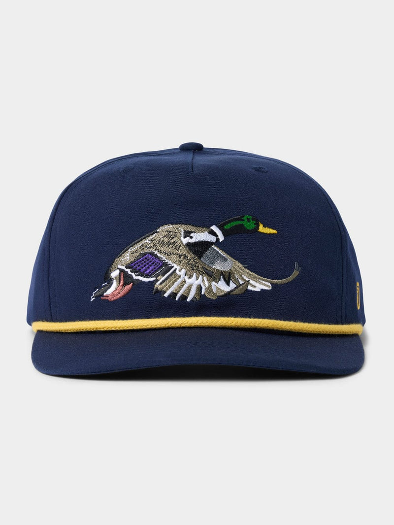 Load image into Gallery viewer, Vintage Navy / OS Duck Camp Grandpa Mallard Hat Duck Camp Grandpa Mallard Hat Duck Camp
