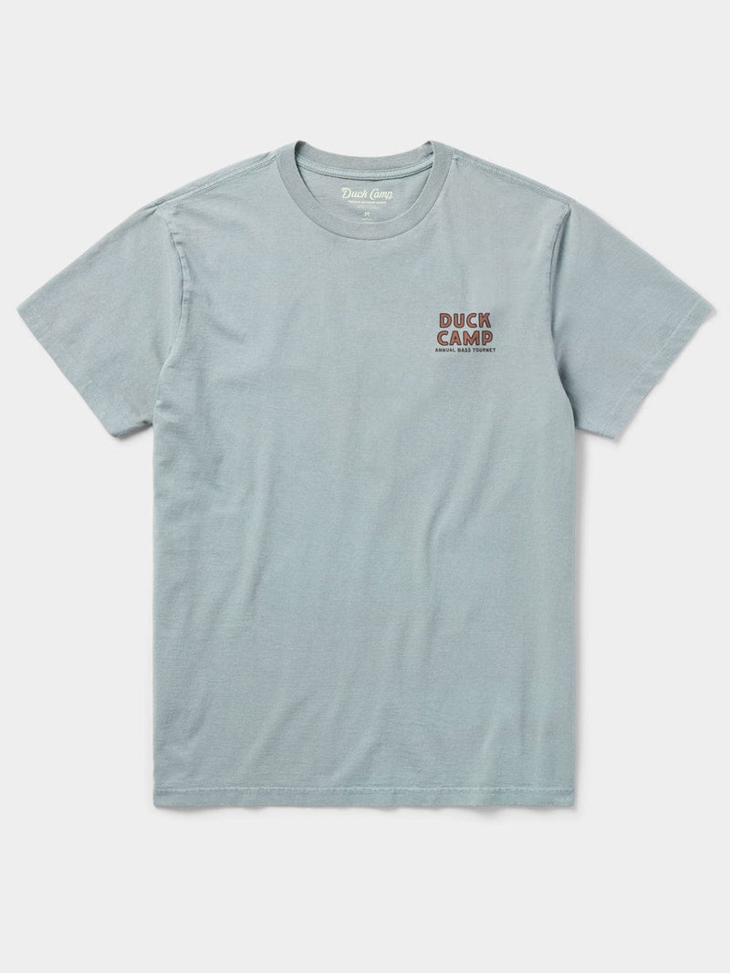 Load image into Gallery viewer, Duck Camp Men's Bass Tourney Graphic Tee in Anchor Duck Camp Men's Bass Tourney Graphic Tee in Anchor Duck Camp
