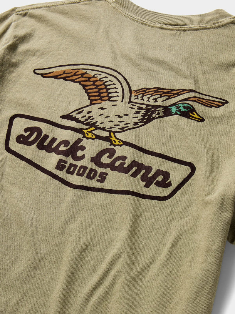 Load image into Gallery viewer, Duck Camp Men&#39;s DC Shop Graphic Tee in Vintage Khaki Duck Camp Men&#39;s DC Shop Graphic Tee in Vintage Khaki Duck Camp
