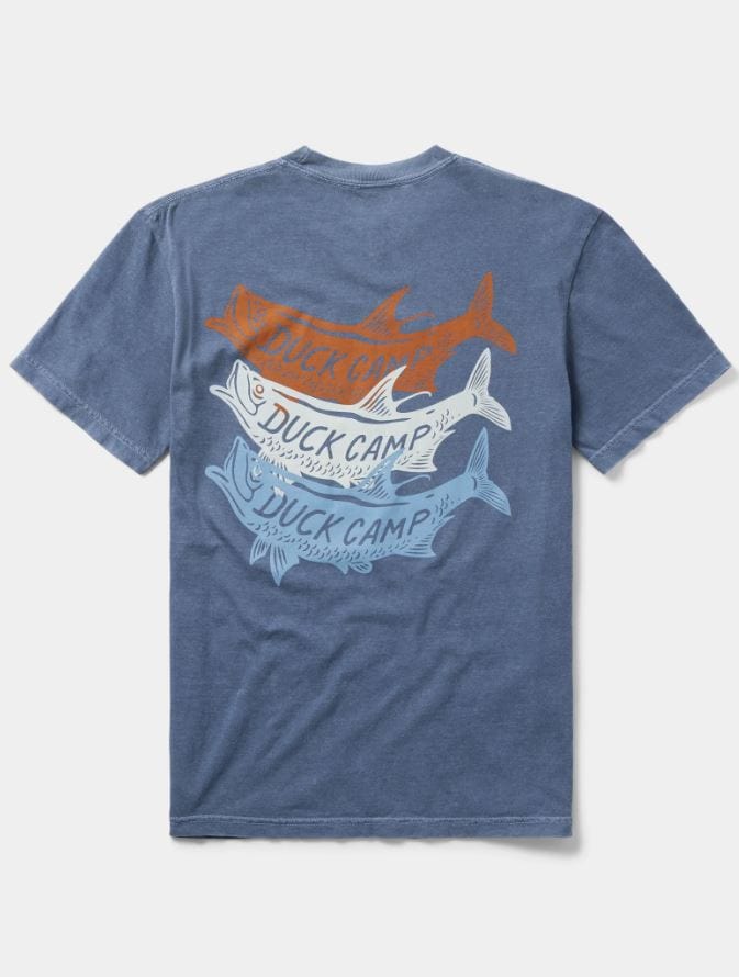 Load image into Gallery viewer, Dark Denim / SM Duck Camp Tri Tarpon T-Shirt in Dark Denim Duck Camp Tri Tarpon T-Shirt in Dark Denim Duck Camp
