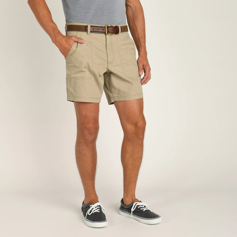 Load image into Gallery viewer, Khaki / 30 Duck Head 7&quot; Field Canvas Camp Shorts - Men&#39;s DUCK HEAD
