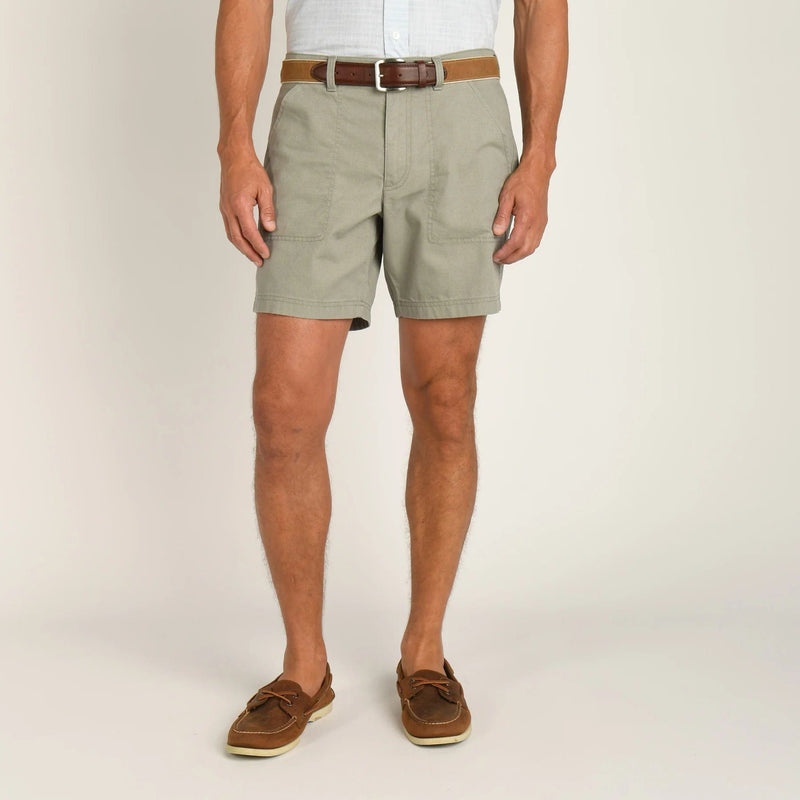 Load image into Gallery viewer, Shadow Green / 30 Duck Head 7&quot; Field Canvas Camp Shorts - Men&#39;s DUCK HEAD
