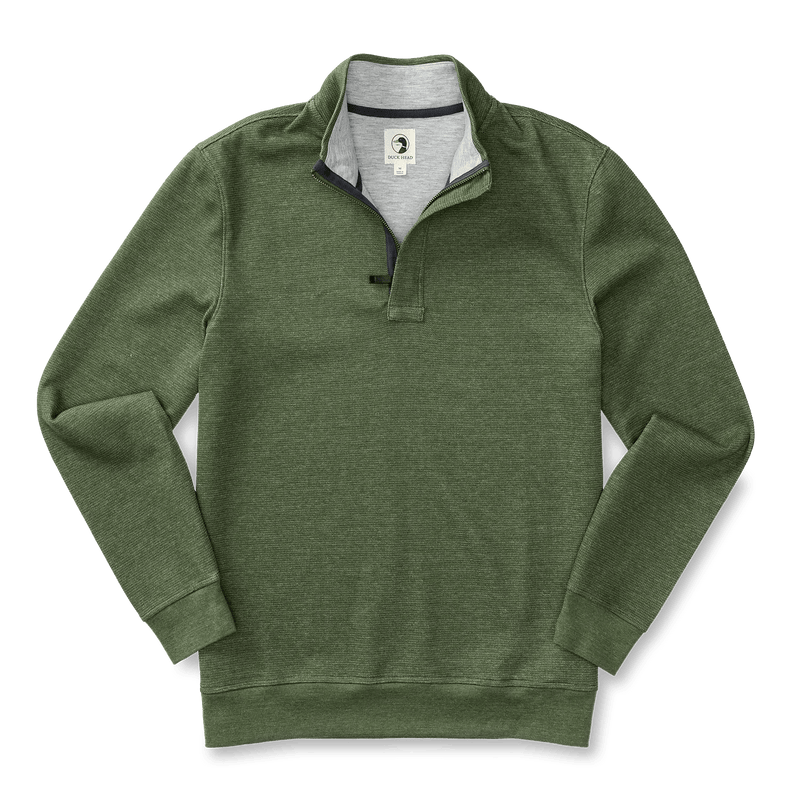 Load image into Gallery viewer, Pine Green / MED Duck Head Bearing Pique Performance 1/4 Zip Pullover - Men&#39;s Duck Head Bearing Pique Performance 1/4 Zip Pullover - Men&#39;s Duck Head
