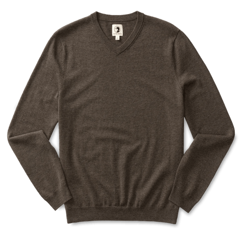 Ash Brown / MED Duck Head Buckley V-Neck Sweater - Men's Duck Head Buckley V-Neck Sweater - Men's Duck Head