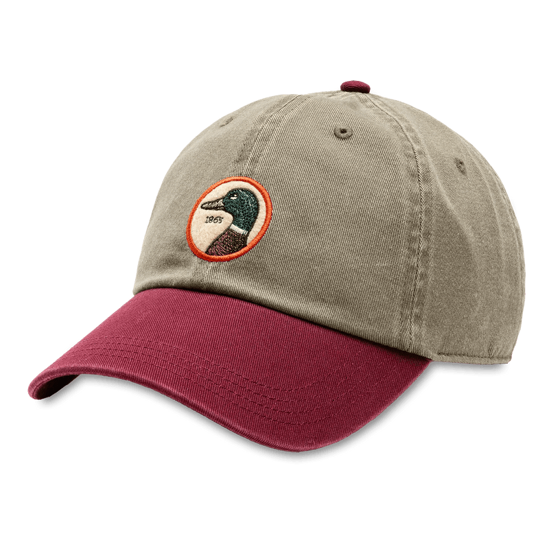 Load image into Gallery viewer, Deep Lichen Olive Duck Head Circle Patch Twill Hat Duck Head
