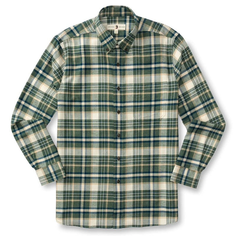 Load image into Gallery viewer, Duck Head Cotton Flannel Sport Shirt Stoker Plaid - Men&#39;s Duck Head Cotton Flannel Sport Shirt Stoker Plaid - Men&#39;s Duck Head
