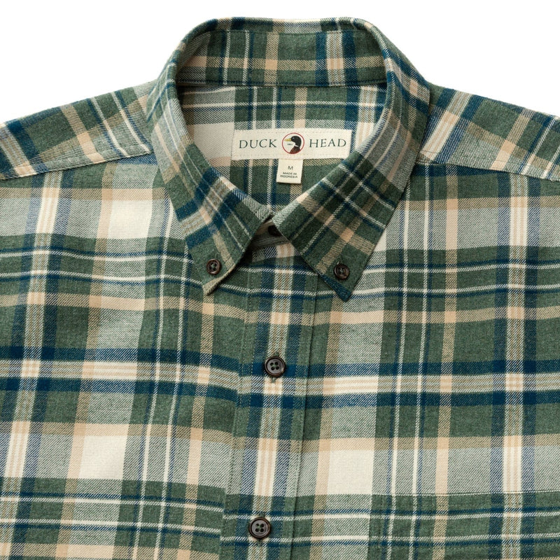 Load image into Gallery viewer, Duck Head Cotton Flannel Sport Shirt Stoker Plaid - Men&#39;s Duck Head Cotton Flannel Sport Shirt Stoker Plaid - Men&#39;s Duck Head
