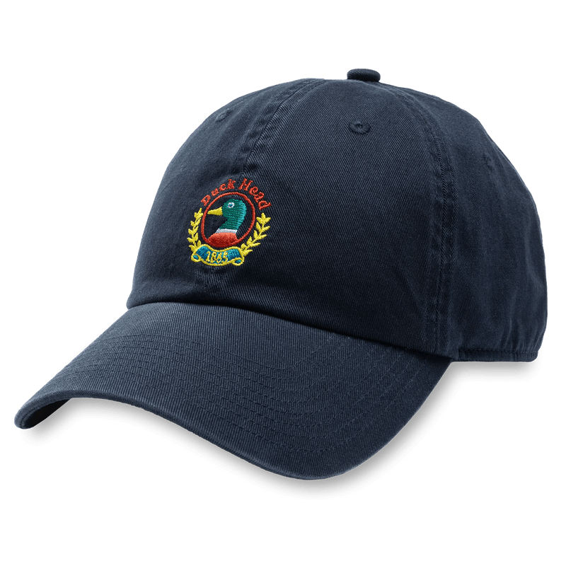 Load image into Gallery viewer, Navy Duck Head Embroidered Crest Hat DUCK HEAD
