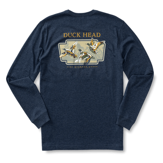 Royal Navy Heather / SM Duck Head Flying Mallard T-Shirt - Men's Duck Head Flying Mallard T-Shirt - Men's Duck Head