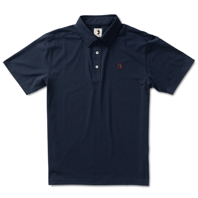 Load image into Gallery viewer, Navy / SM Duck Head Hayes Performance Logo Polo - Men&#39;s Duck Head

