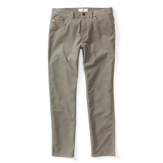 Duck Head Holston Corduroy 5-Pocket Pants in Brushed Nickel - Men's Duck Head