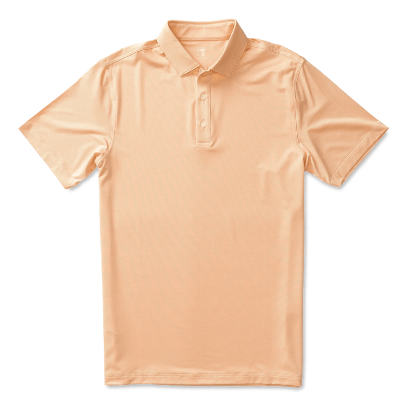 Load image into Gallery viewer, Almost Apricot / MED Duck Head Long Drive Shortsleeve Stripe Polo - Men&#39;s DUCK HEAD
