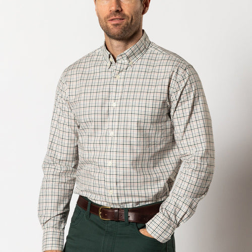 Lake Blue / MED Duck Head Long Sleeve Cotton Twill Sport Shirt Cooper in Lake Blue Duck Head Long Sleeve Cotton Twill Sport Shirt Cooper in Lake Blue Duck Head