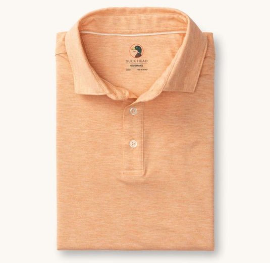 Copper Tan Heather / MED Duck Head Men's Short Sleeve Summerford Performance Polo Duck Head Men's Short Sleeve Summerford Performance Polo Duck Head
