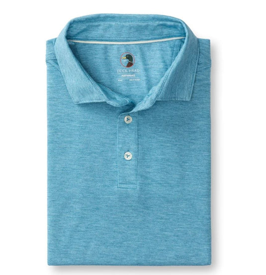 Snail Blue Heather / SM Duck Head Men's Short Sleeve Summerford Performance Polo Duck Head Men's Short Sleeve Summerford Performance Polo Duck Head