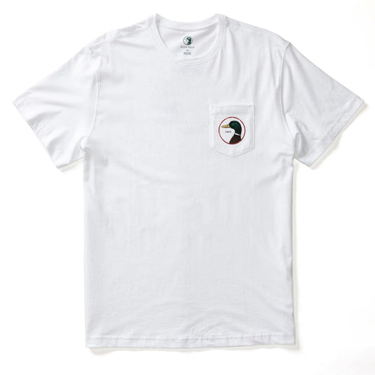 White / SM Duck Head Short Sleeve Logo T-Shirt - Men's Duck Head